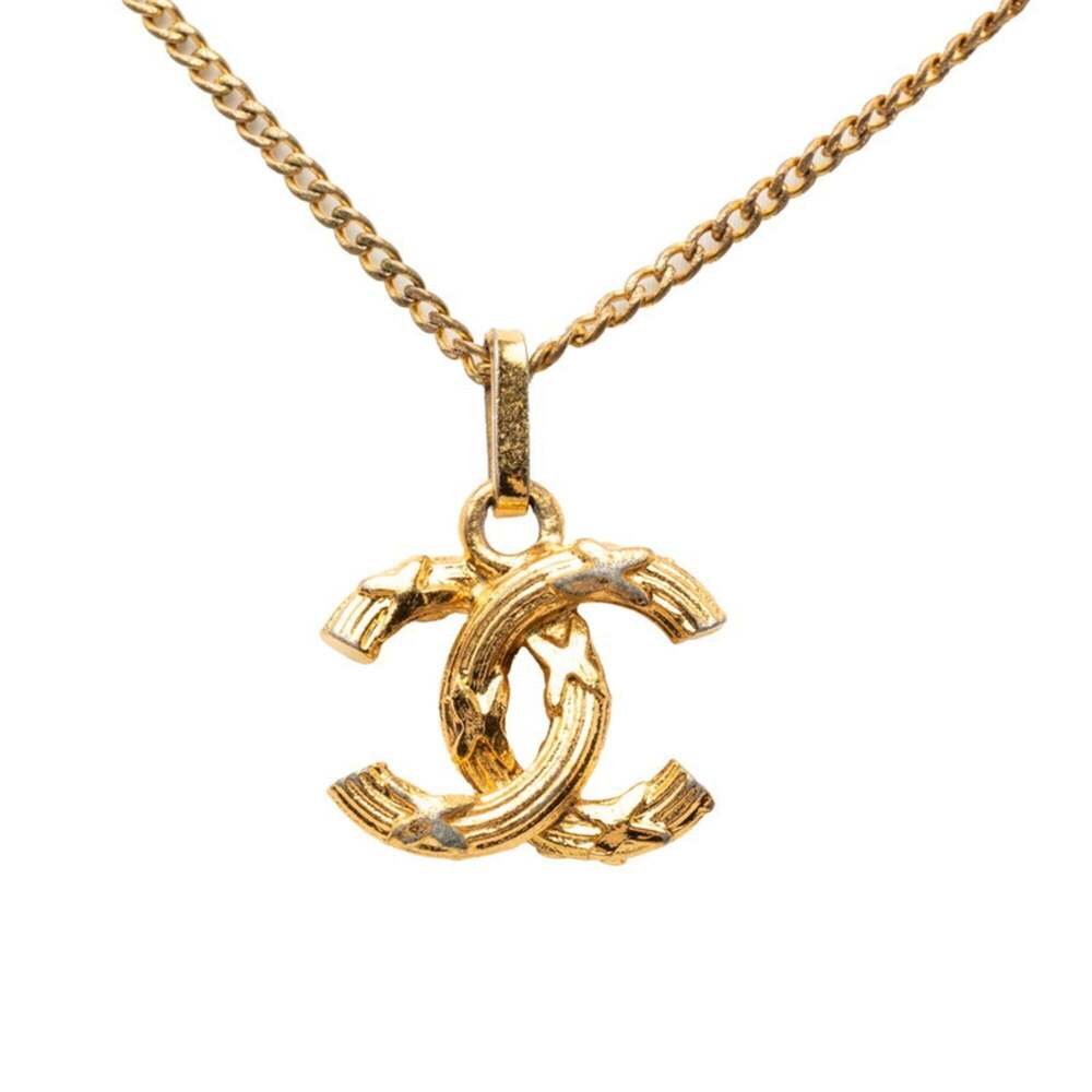 CHANEL Authentic Gold Logo Necklace - Picture 2 of 5